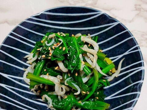 ほうれん草とシラスのお浸し